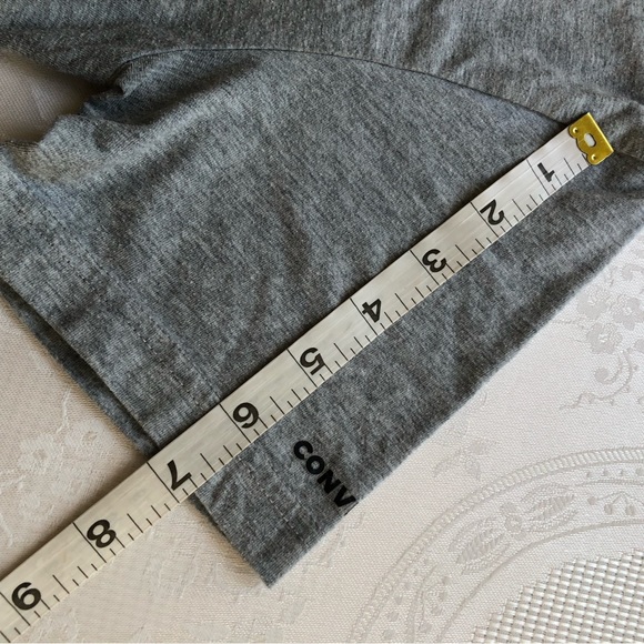Converse Gray T-Shirt Logo Graphics Boys Size L Short Sleeves Casual-Fit Top - Picture 8 of 15